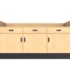 6’ Deluxe Sales Counter with Recessed Top & Slatwall - Image 2