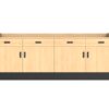 8’ Deluxe Sales Counter with Recessed Top & Slatwall - Image 2