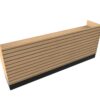 8’ Deluxe Sales Counter with Recessed Top & Slatwall - Image 3