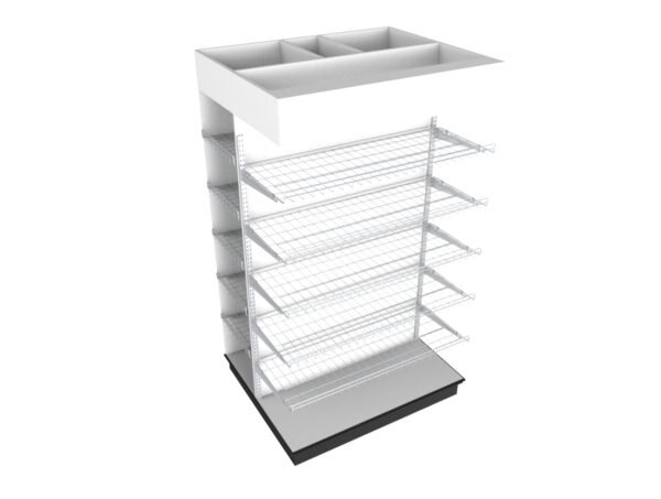 3 SIDED END CAP 4' X 7' X 3'