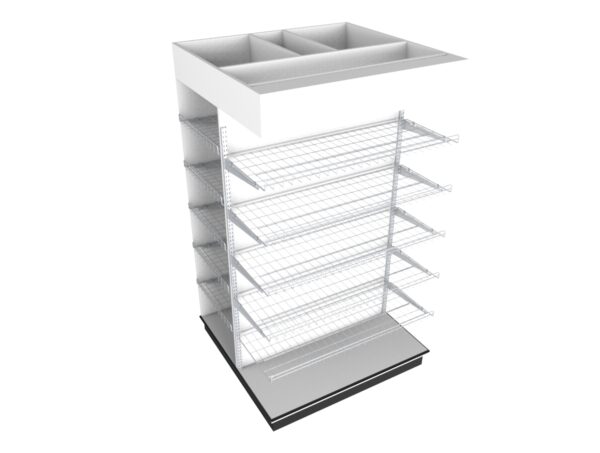 3 SIDED END CAP 4' X 7' X 4'