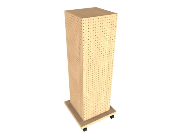 4 Sided Pegboard Tower 2' x 4' x 2'
