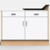4' Sales Counter with Angled Back - Image 2