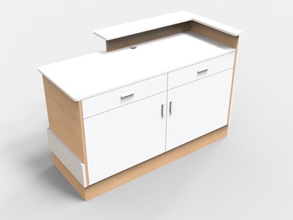 5' Sales Counter With Angled Back