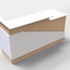 6' Sales Counter with Angled Back - Image 3