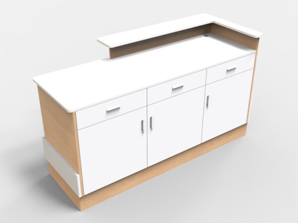 6' Sales Counter with Angled Back