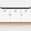 6' Sales Counter With Curved Back - Image 2