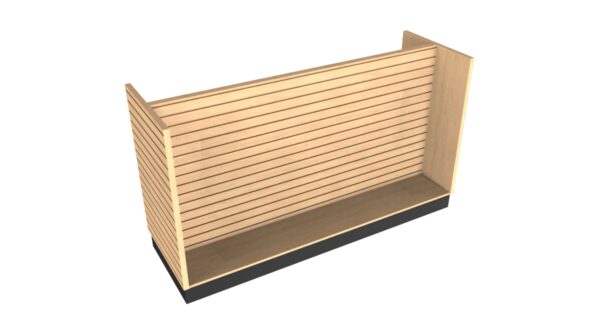 4 SIDED ISLAND SLATWALL DISPLAY 96" X 52" X 31.75"