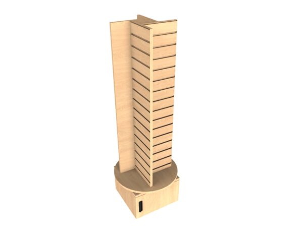 Slatwall Spinner w/Storage 2' x 5' x 2'